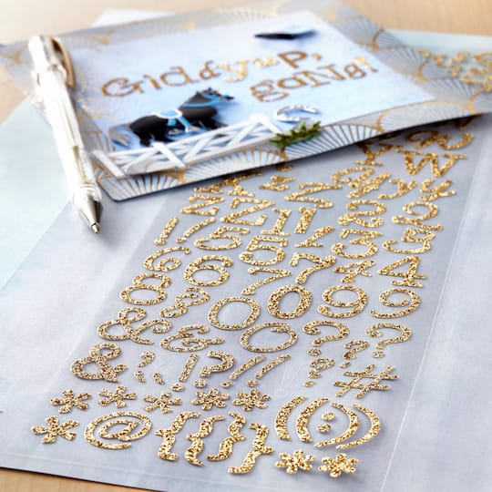 Glitter Alphabet Stickers by Recollections